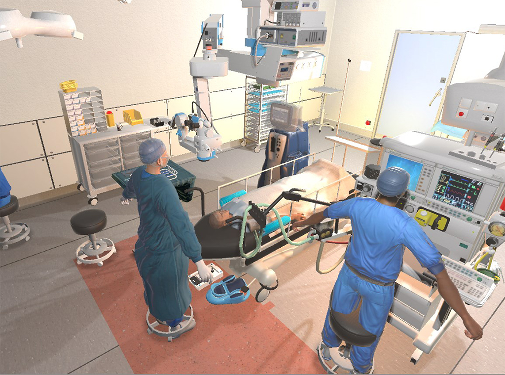 Operating room scene